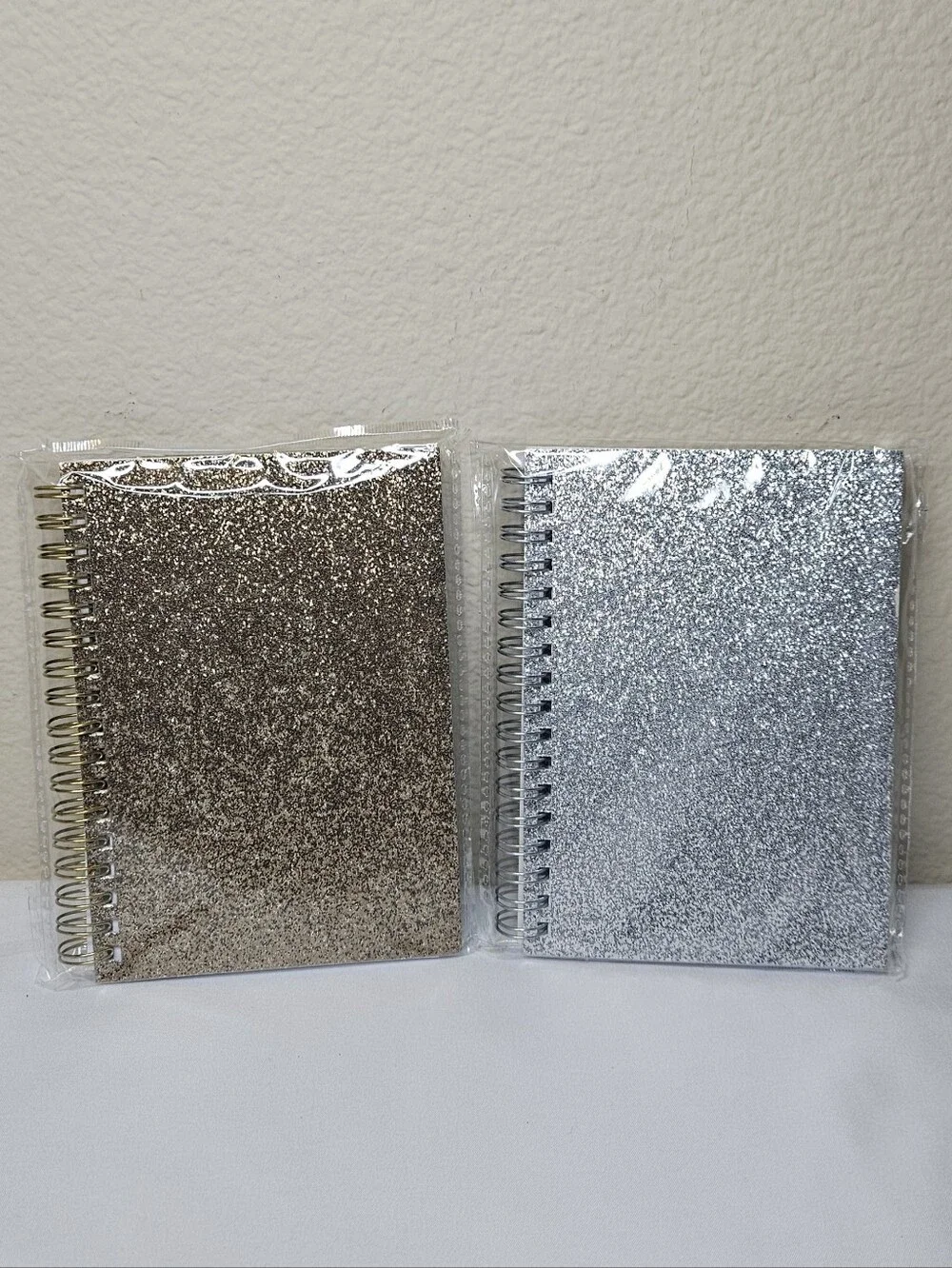 Glitter Spiral Notebook | Gold or Silver | Mini Journal | 4.25